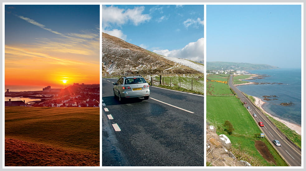 The 50 greatest UK drives: High Weald in Kent, Brecon Beacons in Wales, and Larne to Cushendall in Northern Ireland